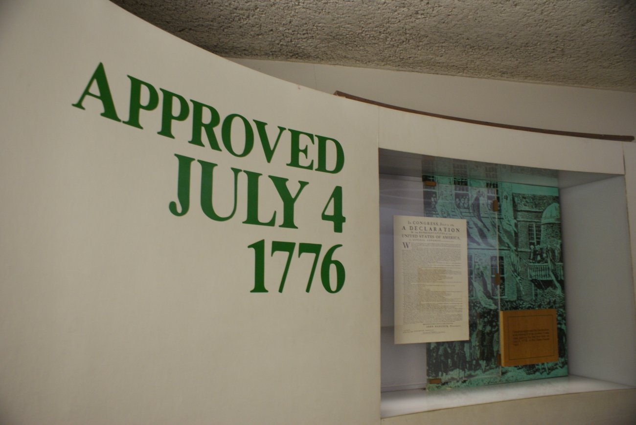 Declaration House exhibit panel